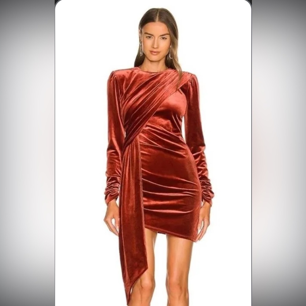 MICHAEL COSTELLO x REVOLVE VELVET DRESS